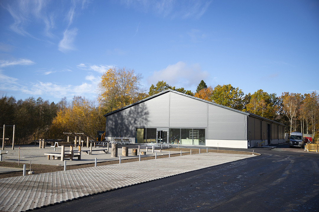 allhallen i ludvigsborg och tillhörande utegym