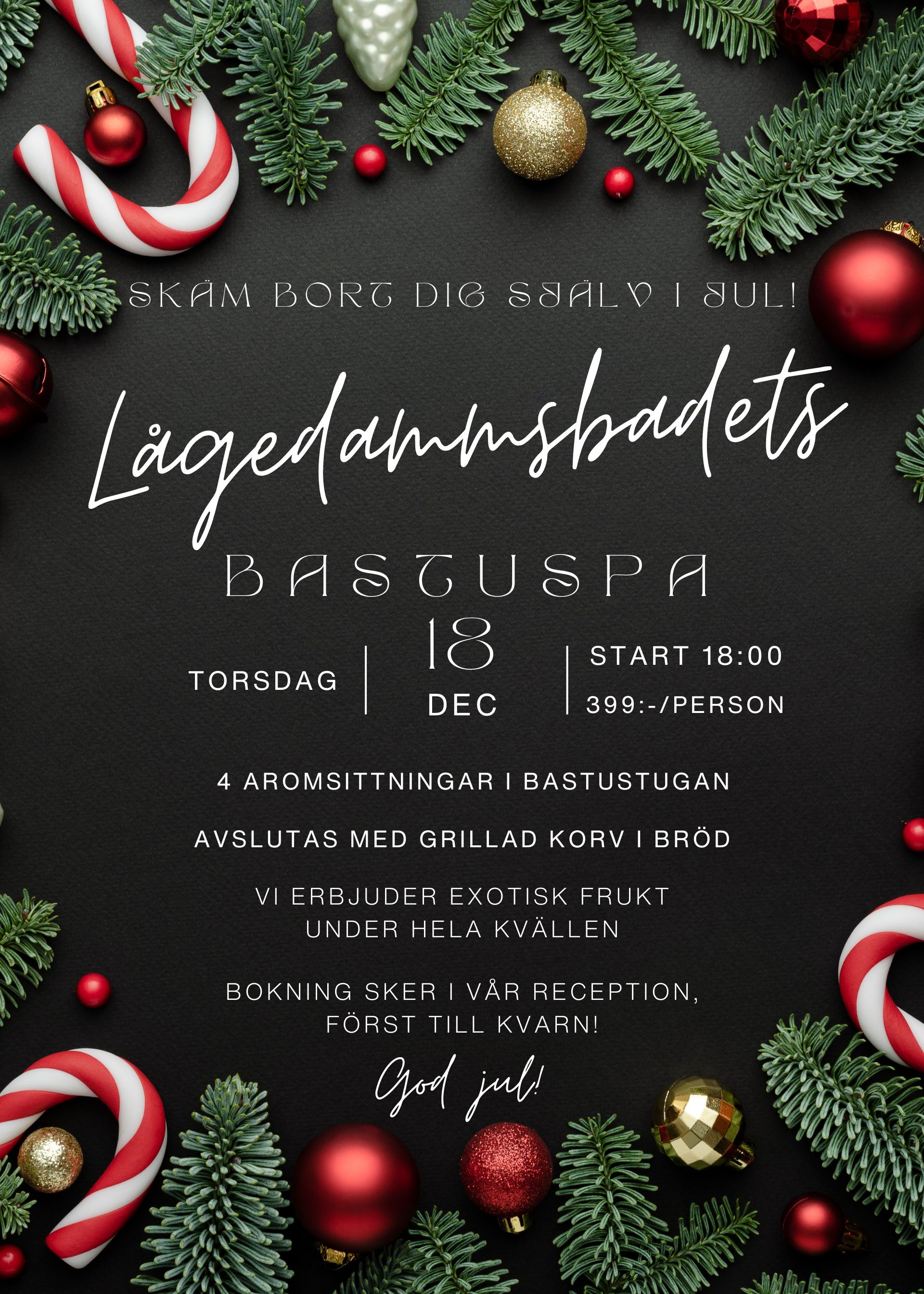 bastuspa p&aring; l&aring;gedammsbadet