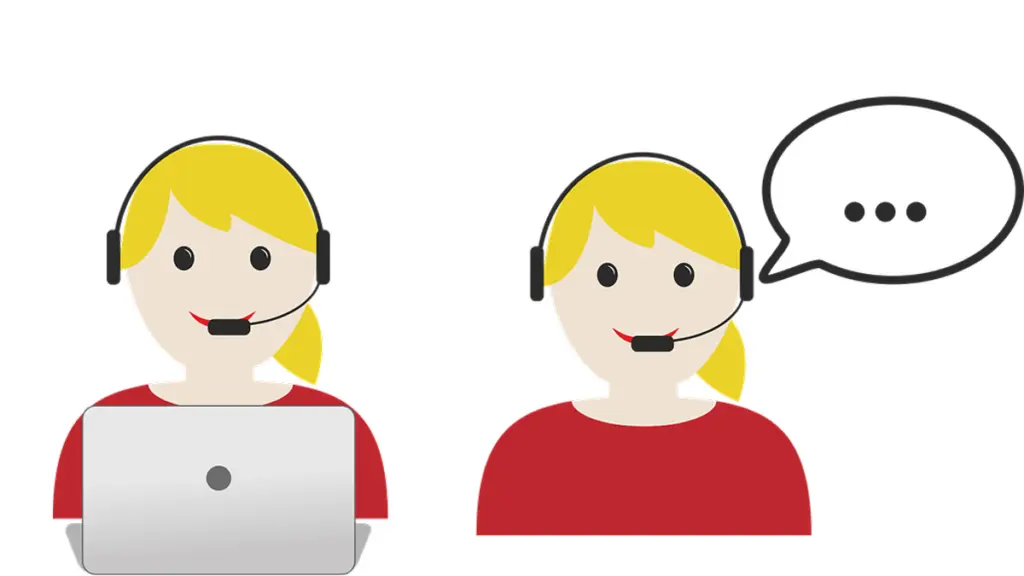 Illustration på två telefonister