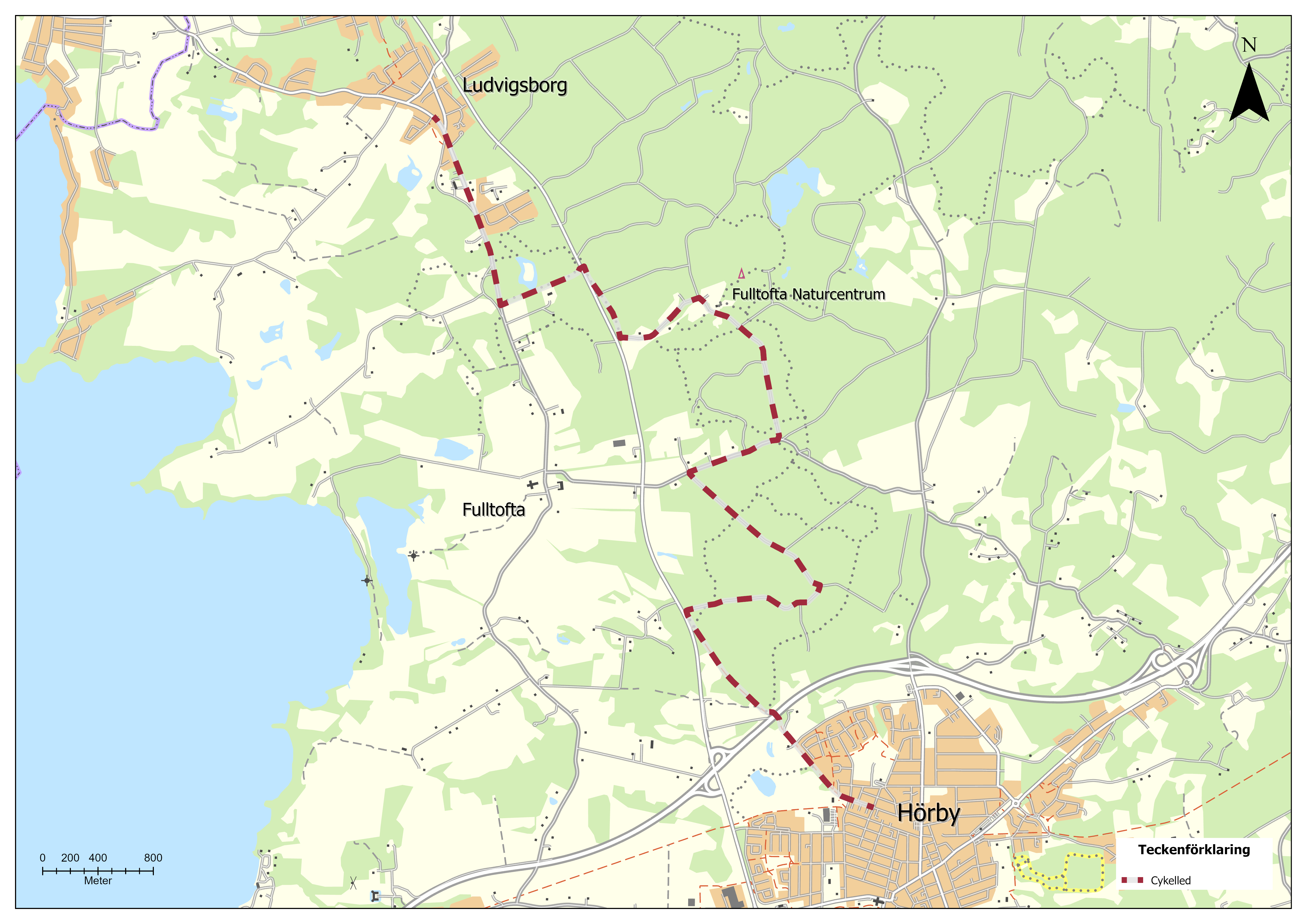 karta &ouml;ver cykelled