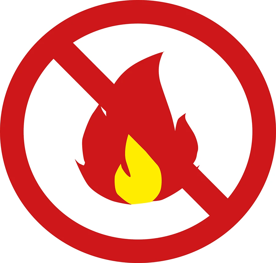 Symbol för eldningsförbud