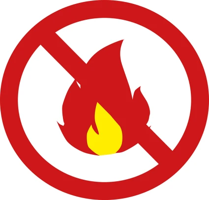 Symbol för eldningsförbud