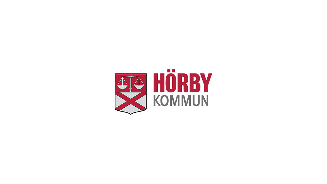 Hörby kommuns logga mot vit bakgrund.