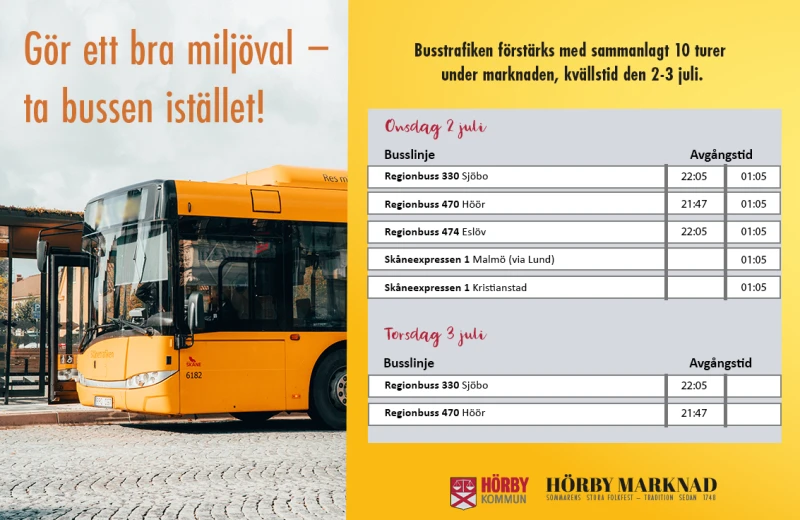 Extra insatta bussar