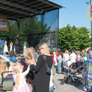 Dans med kulturskolans grupp.