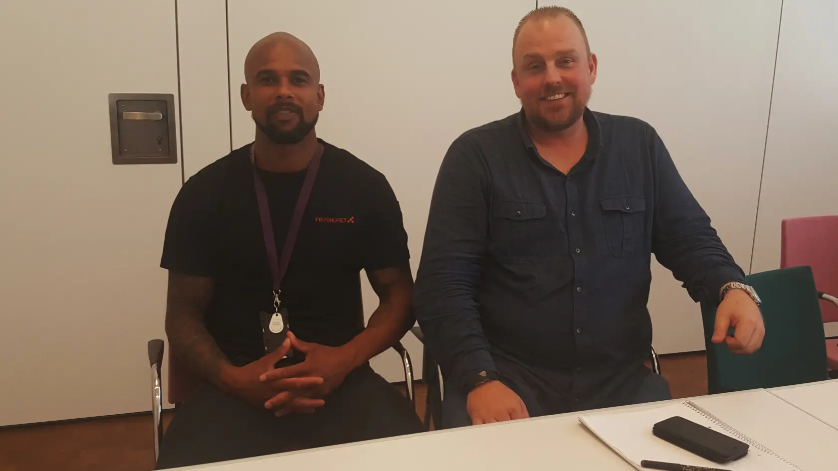 Johnny Eriksson och Jisif Soumah porträttbild.