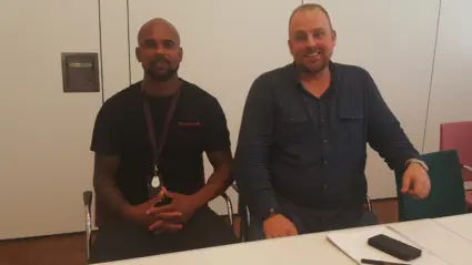 Johnny Eriksson och Jisif Soumah porträttbild.
