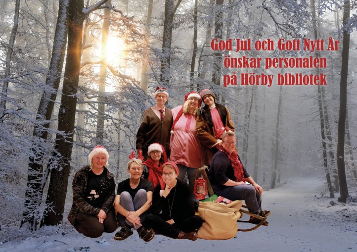 God jul från personalen på biblioteket