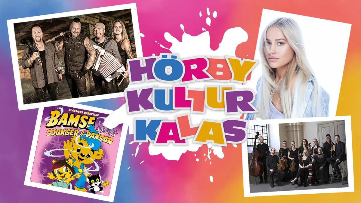 Artistbilder på Höör barrock, Klara Hammarström, Bamse och Lova och Drängarna.