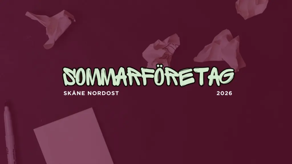 bakgrund med sommarföretag 2026