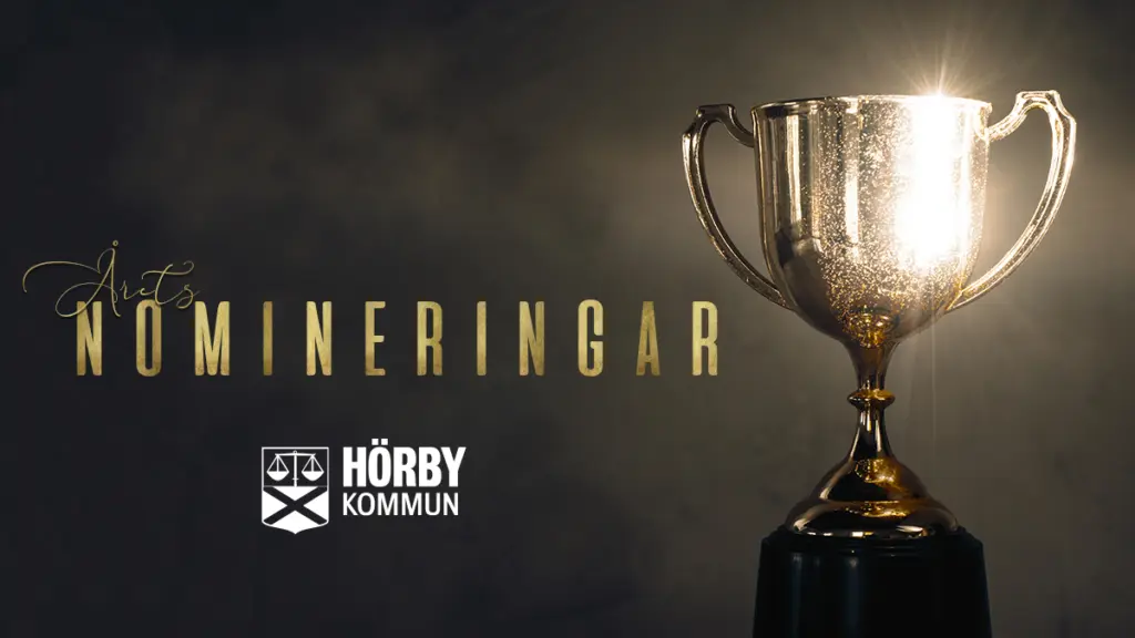 Pokal med texten nominering