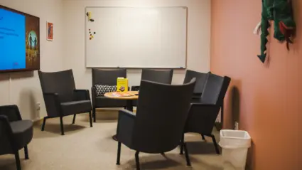 Ett vilsamt rum för familjebehandling