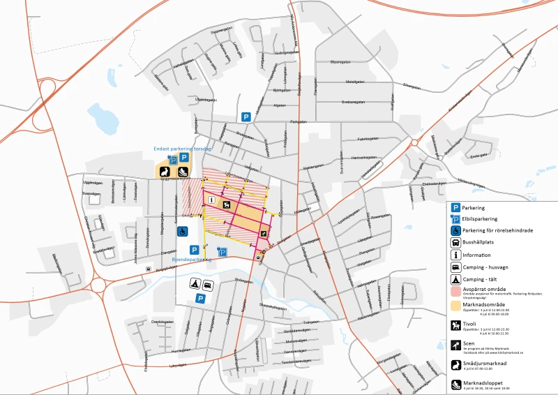 översiktskarta Hörby marknad