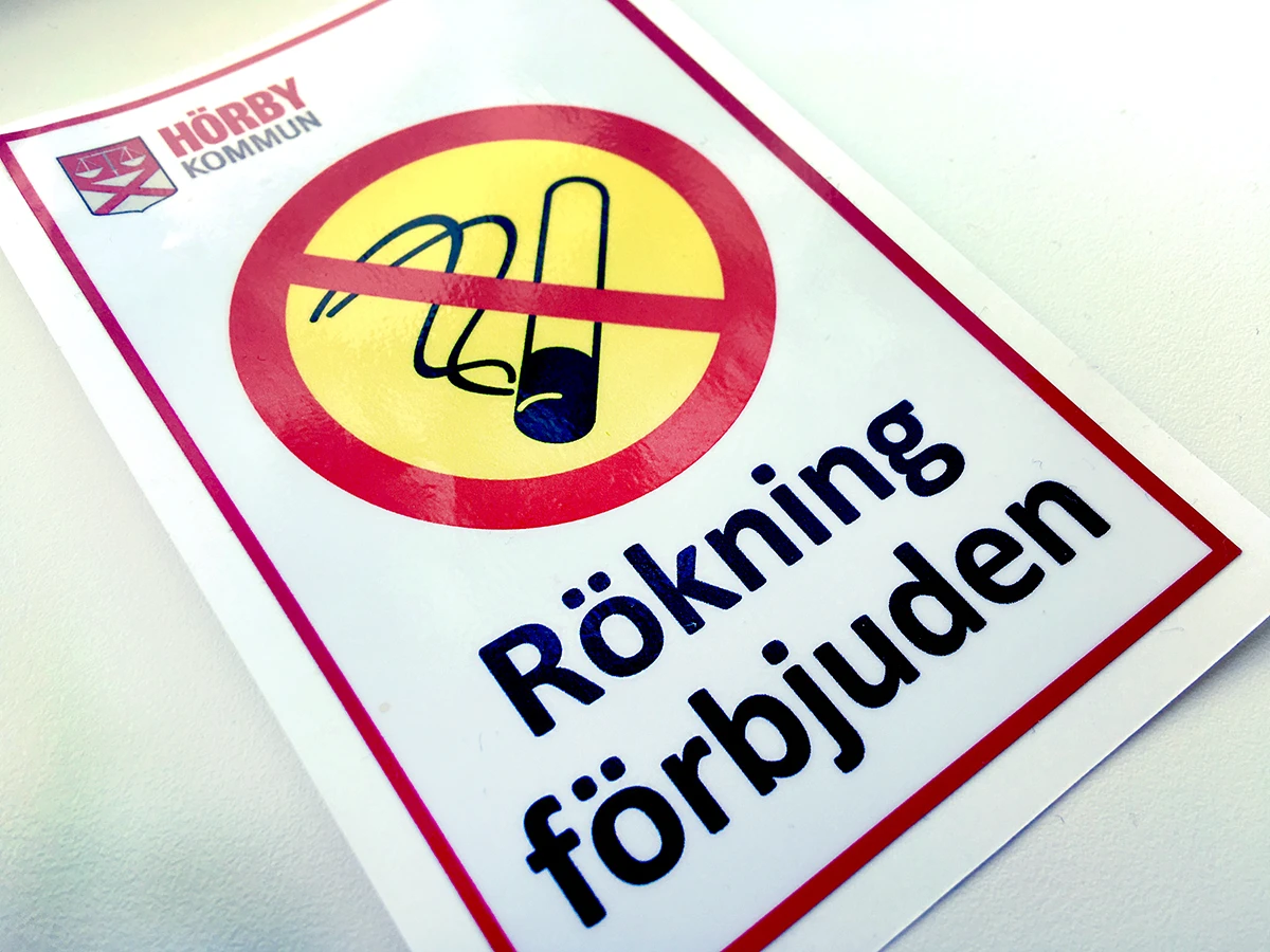 Dekal för rökning förbjuden