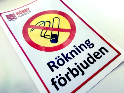 Dekal för rökning förbjuden