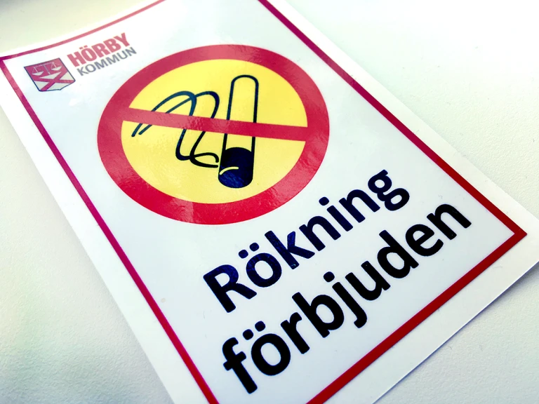 Dekal för rökning förbjuden