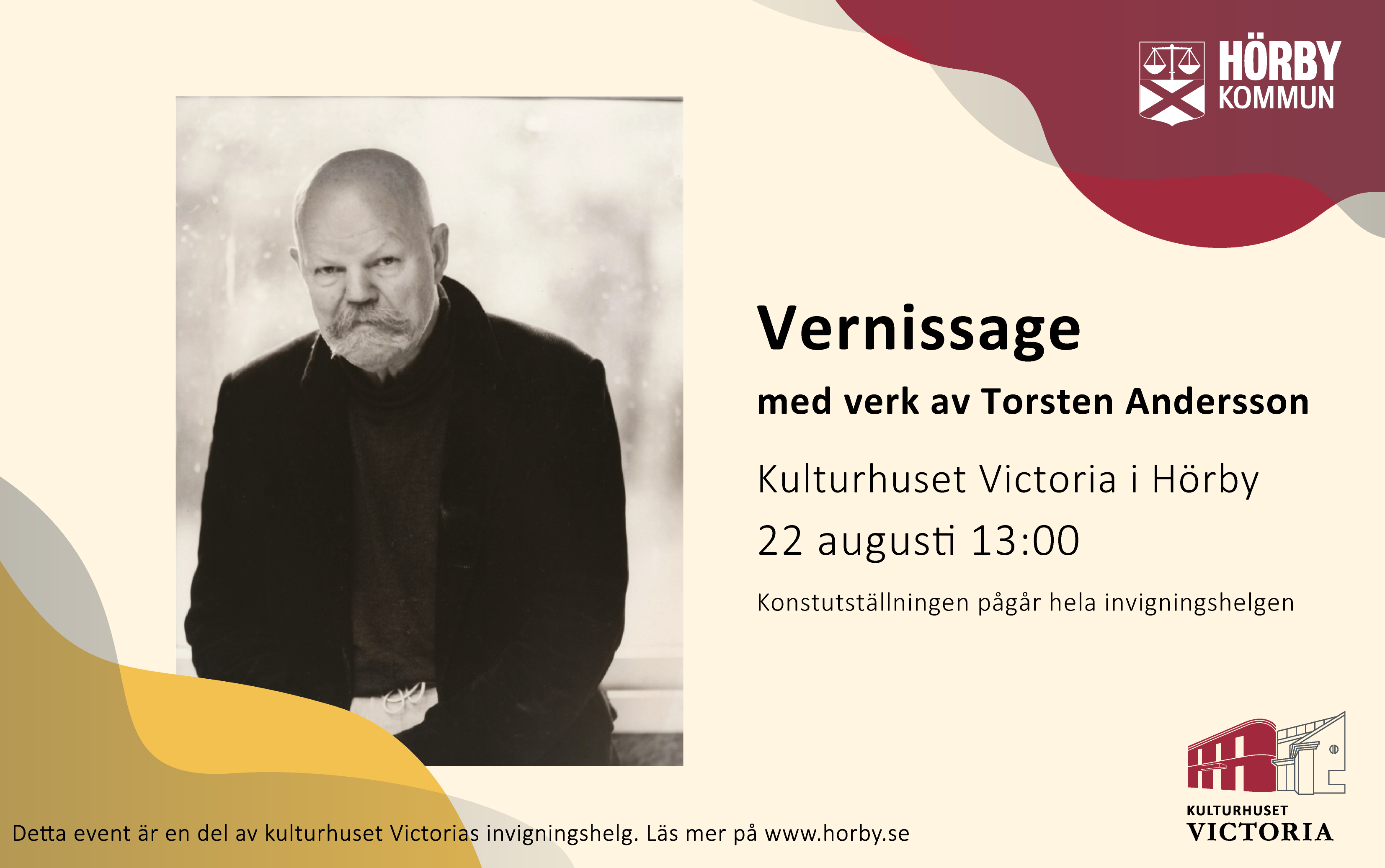 affisch med bild på en man och tillhörande text bredvid.