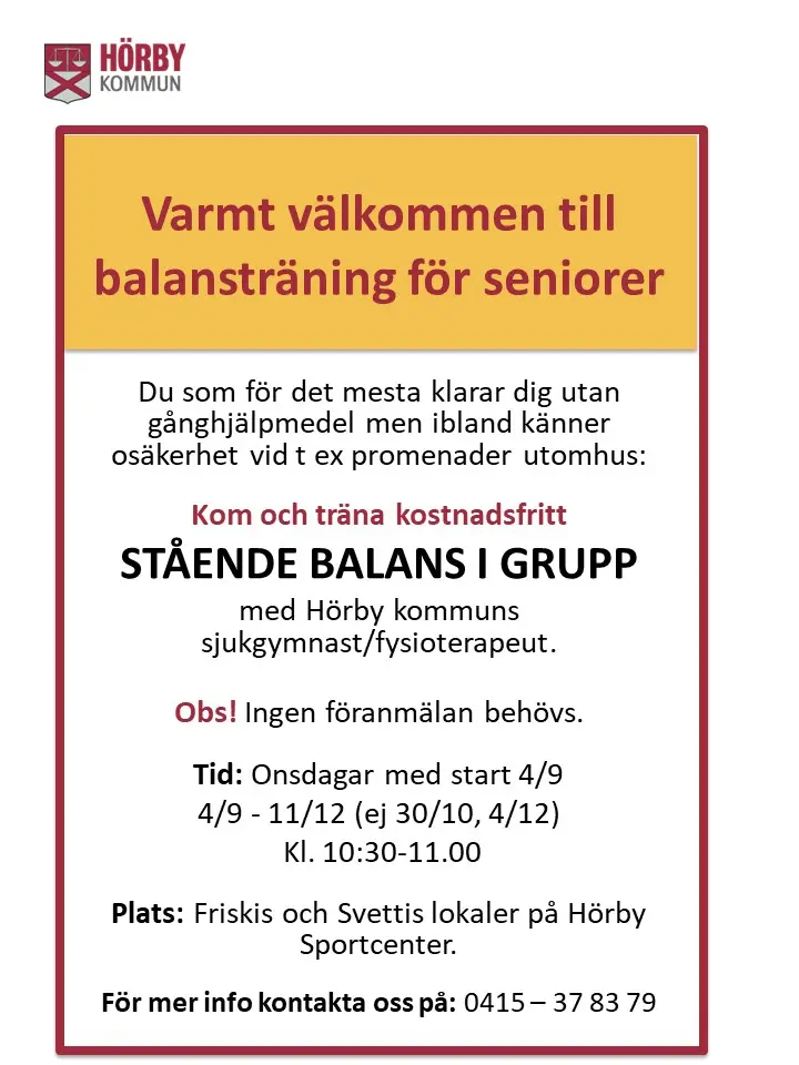 Inbjudan Balansträning